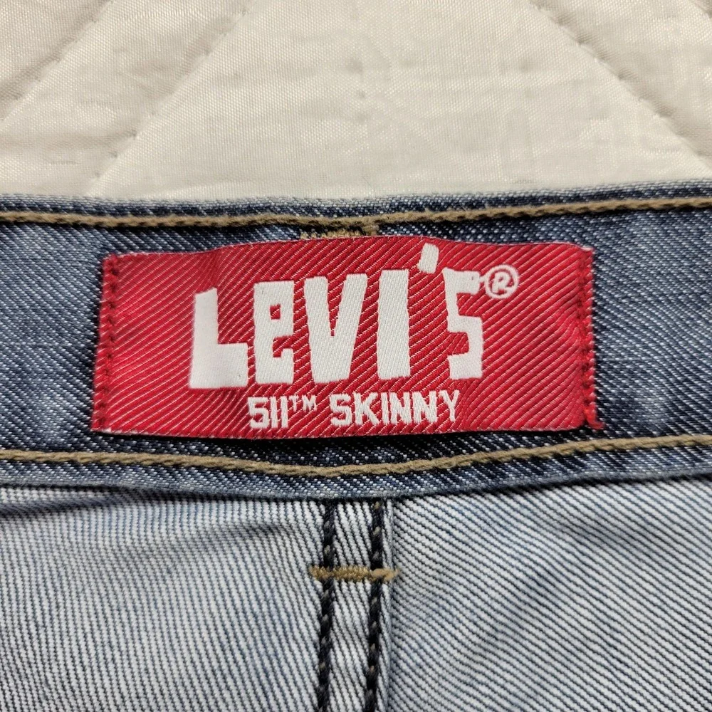 LEVI'S Red Tab 511 skinny blue jeans size 16R